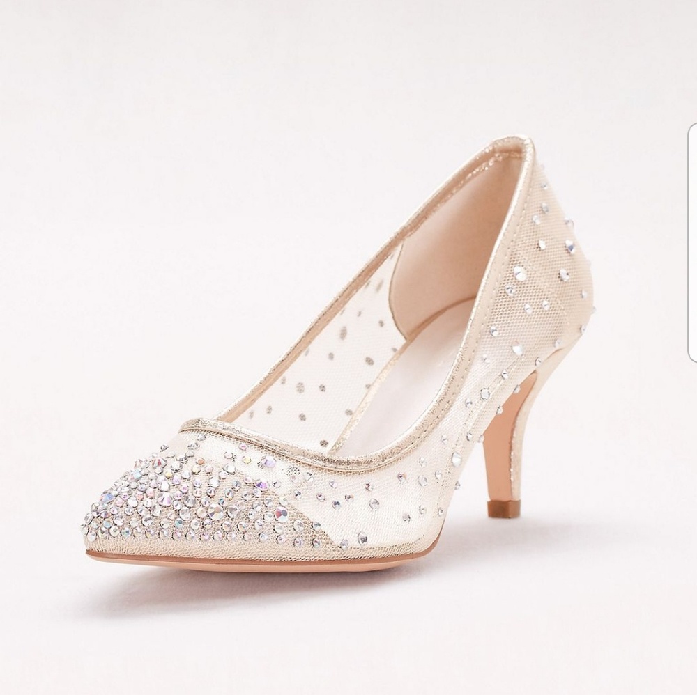 Bridal Kitten heels size 9